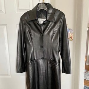 Full Length Genuine Leather Coat